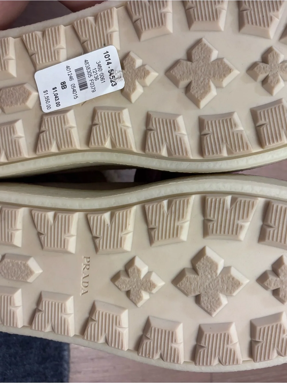 Prada Tan Suede Shearling-Trim Winter Boots